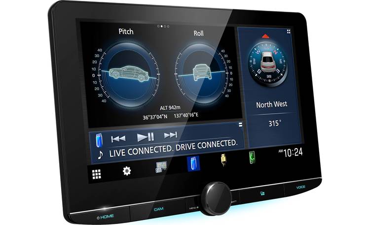 Kenwood Excelon Reference DMX1058XR When used with an ADS iDatalink Maestro RR or RR2 interface module, you'll get vehicle performance data on the display (vehicle pitch and roll data shown here)