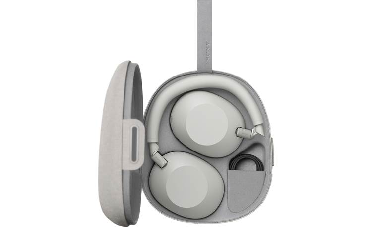 Sony WH-1000XM6 Folded inside their magnetic latching travel case