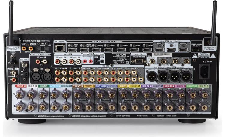アンプ Denon avr-x1500h AVR-X1500H - 7.2 Ch. 80W 4K AV Receiver with HEOS® Built-in