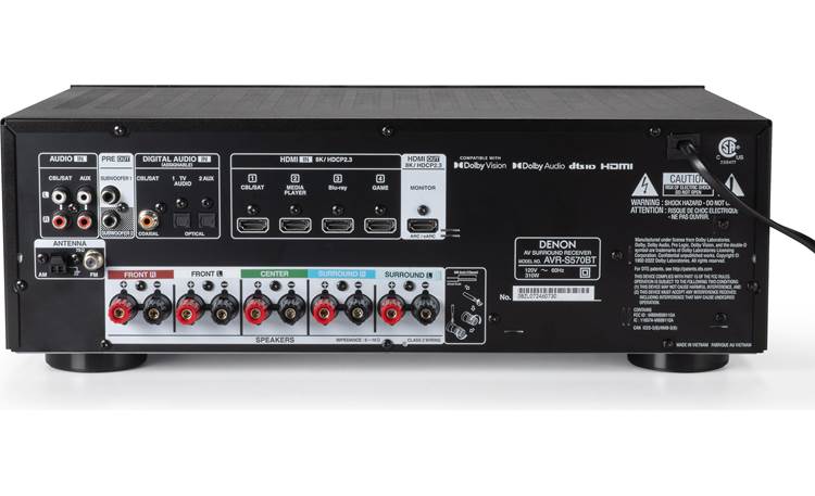 Denon AVR-S570BT Back