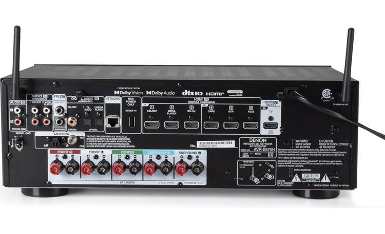 Denon AVR-S670H 5.2-channel home theater receiver with Wi-Fi