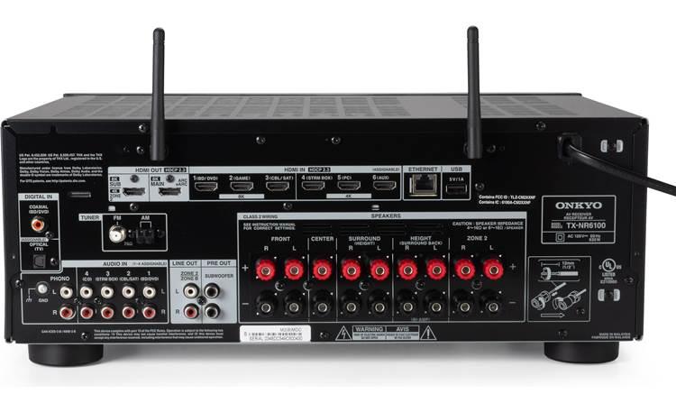 Onkyo TX-NR6100 7.2-channel home theater receiver with Dolby