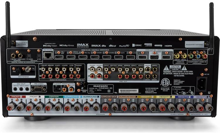 Marantz オーディオプレーヤー ブラック Marantz Cinema 40 (Black) 9.4-channel home theater receiver