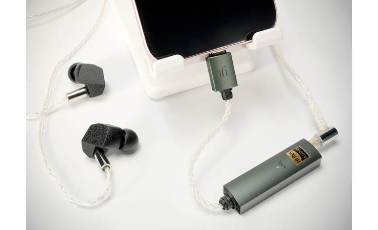 iFi GO link Max Draws power from your smartphone (or computer)