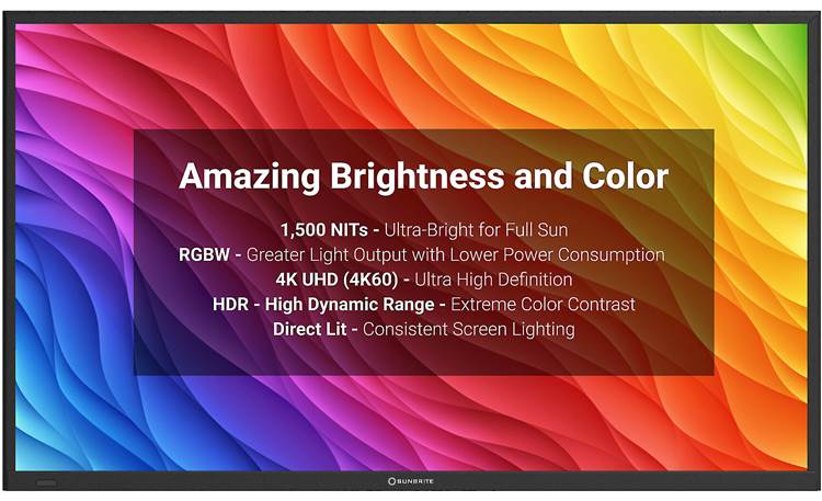 SunBrite™ SB-FS-75-BL Ultra-bright 1,500-nit screen