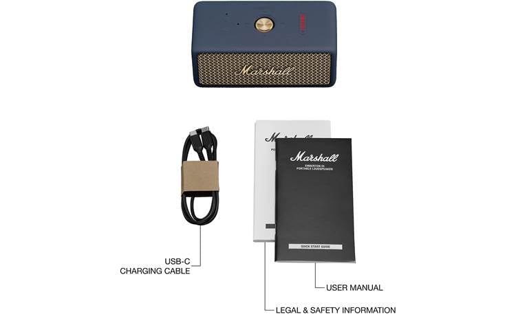 【未開封】Marshall Emberton III Midnight Blue Powerful portable speaker with over 32 hours of playtime