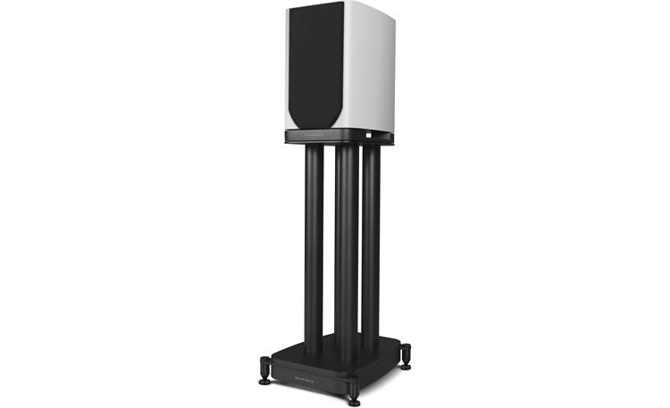 Wharfedale EVO 5.1 Angled left with grille on optional stand (sold separately)