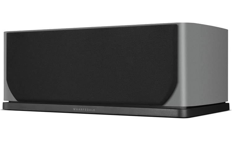 Wharfedale EVO 5.C Angled left view with grille