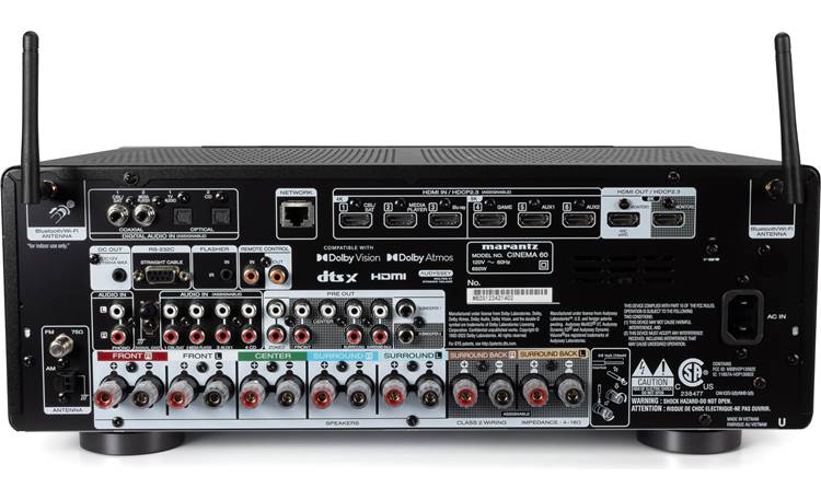 Marantz Cinema 60 Six 4K/120Hz and three 8K/60Hz inputs