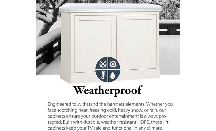 Large Outdoor Luxe TV Lift Cabinet Other