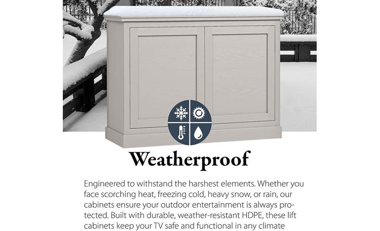 Large Outdoor Luxe TV Lift Cabinet Other