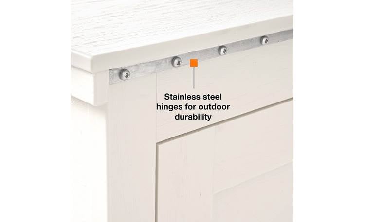 Medium Outdoor Luxe TV Lift Cabinet Stainless steel hinges
