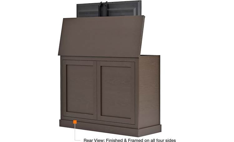 Medium Outdoor Luxe TV Lift Cabinet Finished on all four sides