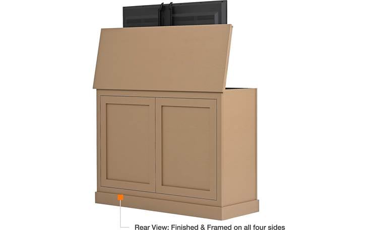 Medium Outdoor Luxe TV Lift Cabinet Finished on all four sides