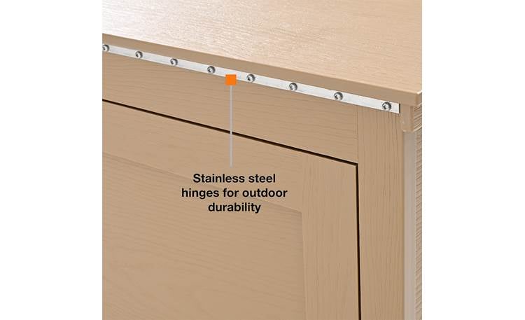 Medium Outdoor Luxe TV Lift Cabinet Stainless steel hinge