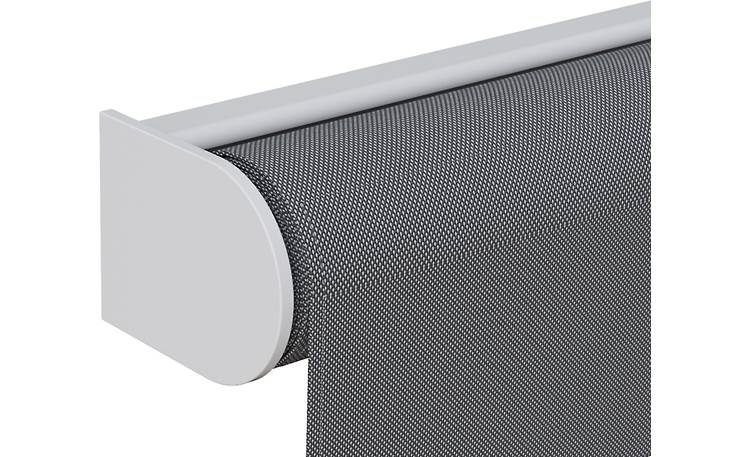 Screen Innovations Niño™ Motorized Shade Reverse-roll design (demonstrated on open-roll shade)