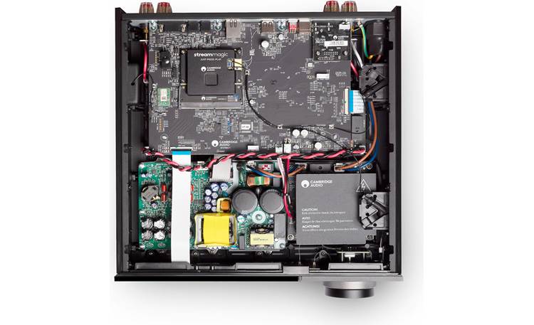 Cambridge Audio Evo 150 SE Top removed to show high-quality internal circuitry
