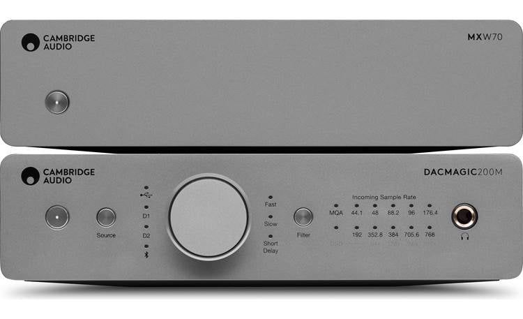Cambridge Audio MXW70 Stackable with the Cambridge Audio MXN10 streaming music player or the DacMagic 200M (both sold separately)