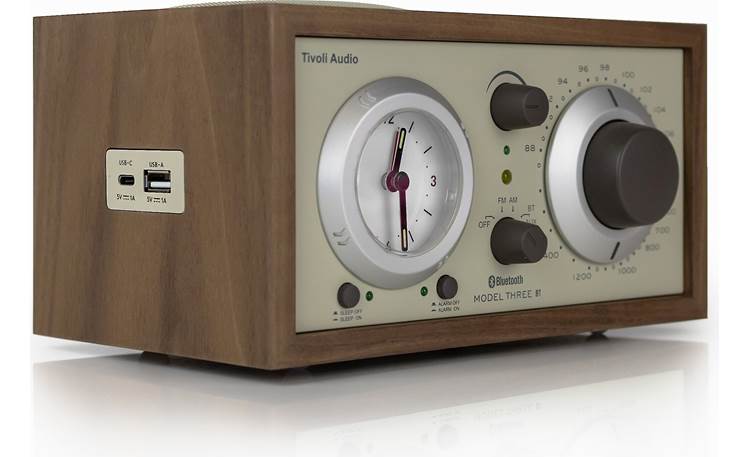 ラジオ・コンポ Tivoli Audio Model Three BT Walnut/Beige Tivoli Audio Model Three BT (Walnut/Beige) AM/FM clock radio