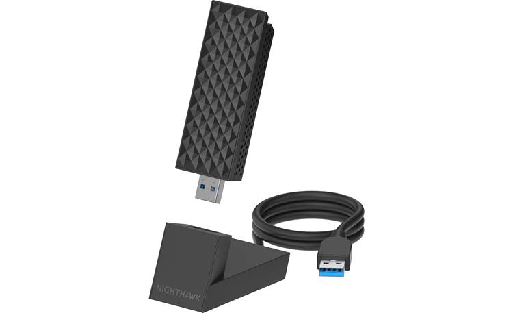 NETGEAR Nighthawk® A9000 Wi-Fi 7 USB 3.0 Adapter Included parts