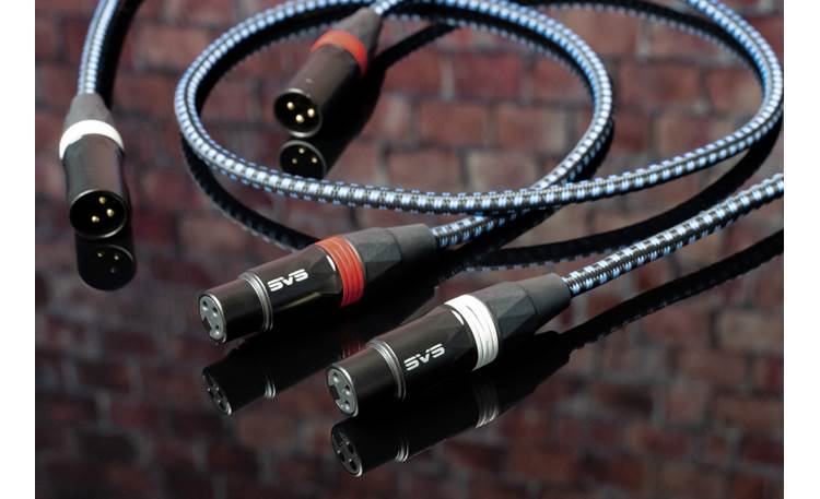 SVS SoundPath XLR Color-coded — red for right channel, white for left