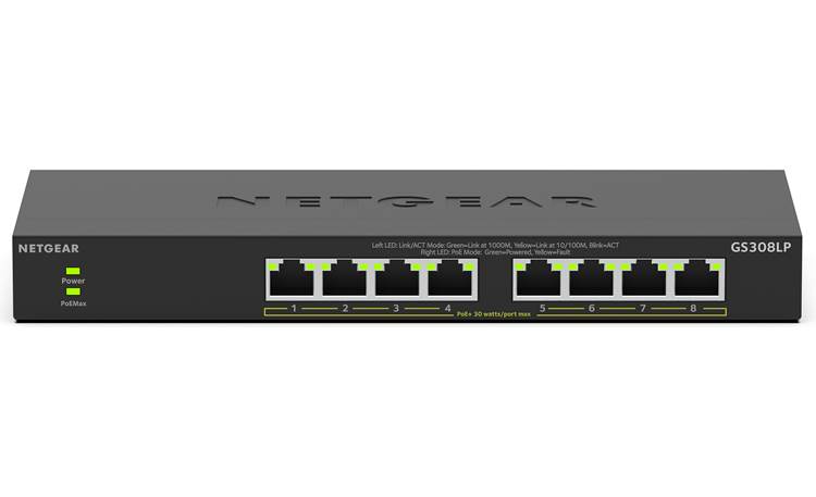 NETGEAR Essentials GS308LP 8-port smart Gigabit Ethernet switch