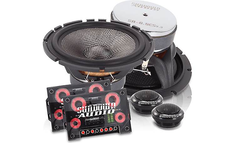 Sundown オーディオクロスオーバーペア SA-6.5CSv3コンポーネントセットのみ Sundown Audio SA-6.5CSv3 6.5\" Component Speaker Set 125 Watts