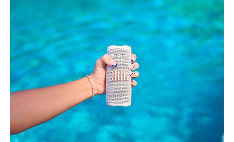 JBL Grip (White) Waterproof portable Bluetooth® speaker with