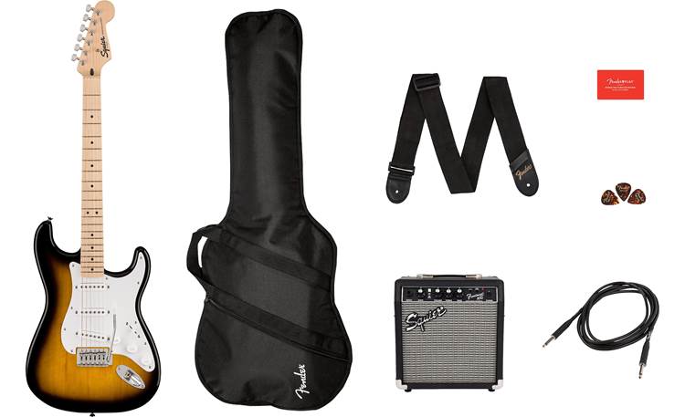 Squier Sonic® Stratocaster® Pack (2-Color Sunburst guitar finish