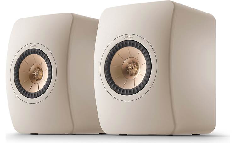 KEF LS50 Meta (Sand Shell) Bookshelf speakers at Crutchfield