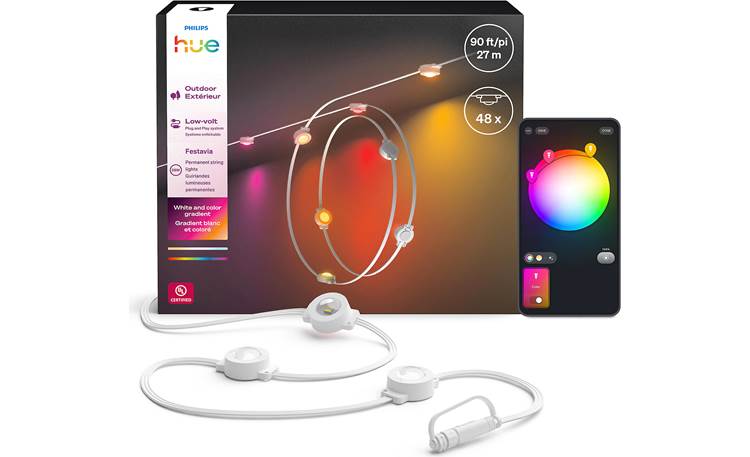 Philips Hue Festavia Permanent Outdoor String Lights (90 feet