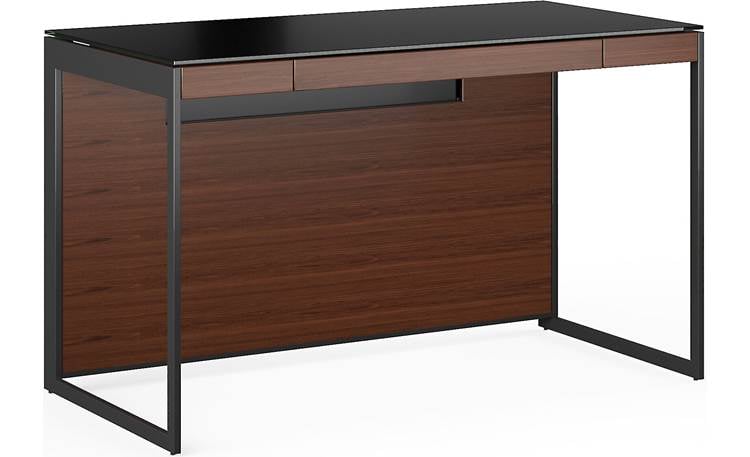 Desk with drawers and metal frame