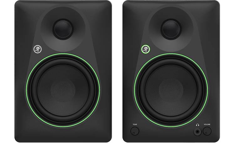 Mackie CR5BT 5-1/4" woofers and 3/4" silk dome tweeters