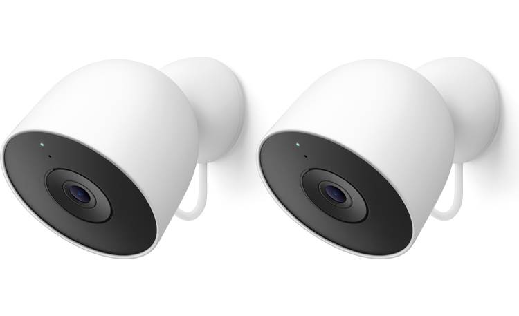 Google Nest Cam Outdoor Two-pack (Wired, 2nd Gen) Dual plug-in, AI