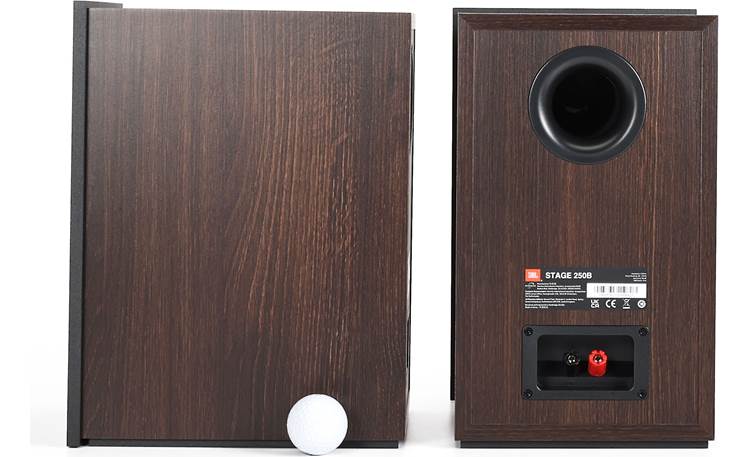 JBL Stage 250B Golf ball shown for scale 
