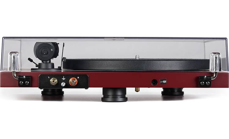 Pro-Ject Debut EVO 2 Back view, showing gold-plated RCA output jacks