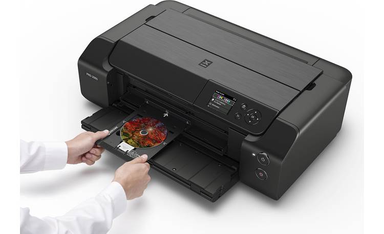 Canon PIXMA PRO-200S The multi-purpose tray supports custom labels for CDs and other discs