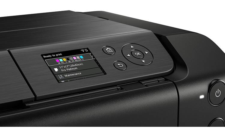 Canon PIXMA PRO-200S A 3" LCD screen for easily checking ink levels and printer status