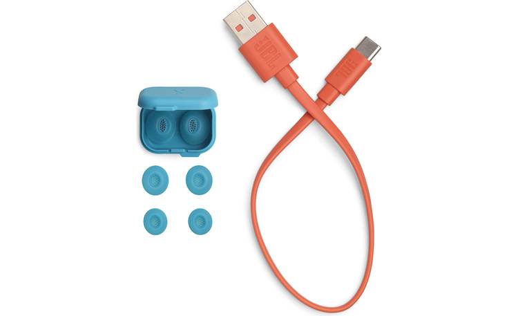 JBL Tune Flex 2 Ear tips and charging case