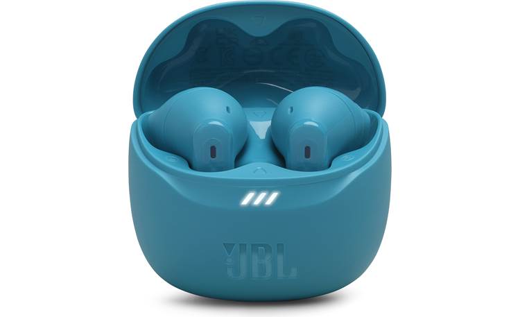 JBL Tune Flex 2 Charging case banks enough power to fully recharge earbuds three times