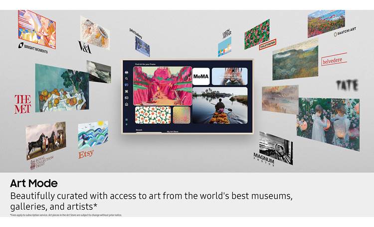 Samsung The Frame (LS03FA) Get a curated collection of art every month