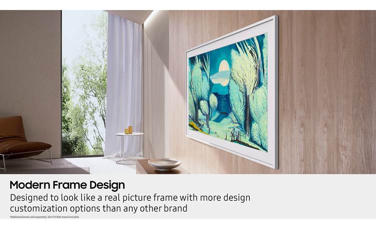 Samsung The Frame (LS03FA) Hide your TV in plain sight (shown with optional bezel, sold separately)