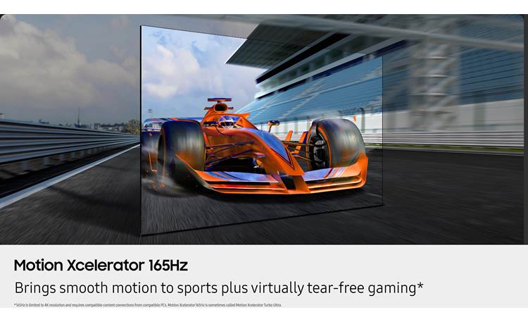 Samsung QN55S95F Supports 4K at up to 165Hz with compatible PC games