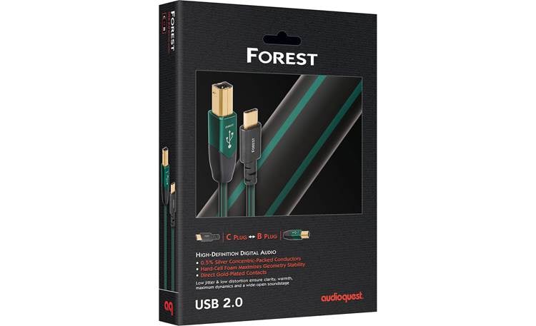 AudioQuest Forest 5m (15フィート) デジタルオーディオUSBケーブル A-B