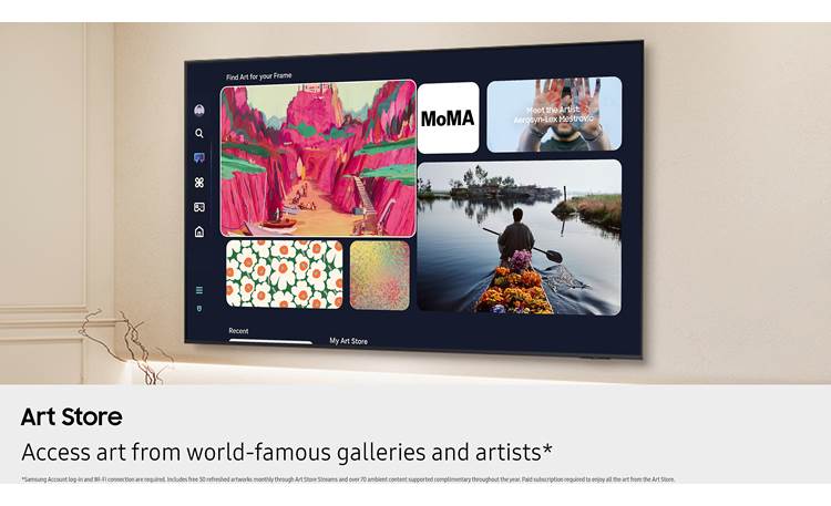 Samsung QN85QN900F Display art on your TV when it's not in use