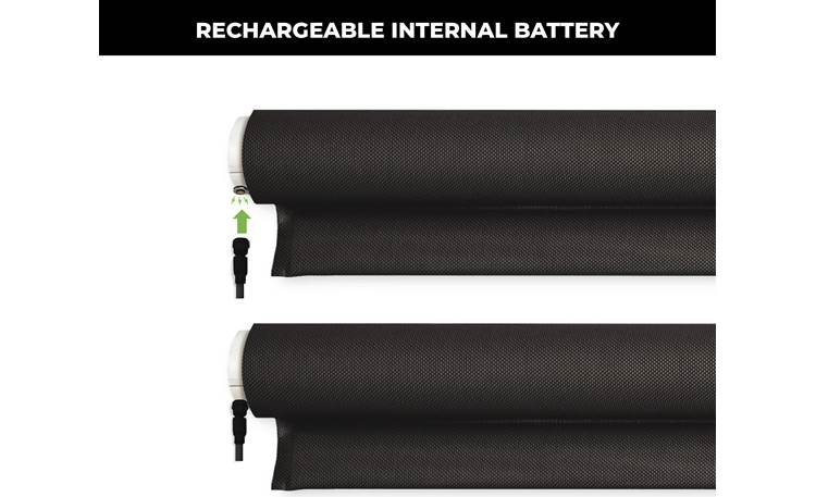 PowerShades Motorized Flat Fabric Cassette Sheerweave, 7450 Built-in battery with magnetic charging cable