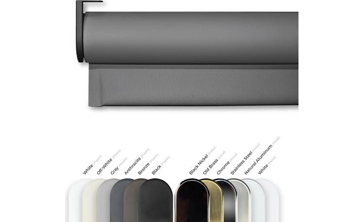 PowerShades Manual Open Roll, Sheerweave 7450 Mounting hardware options