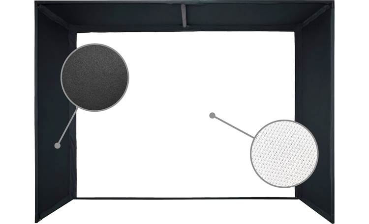 Elite ProAV® Golf Bay Pro Dense, knitted material reduces ball bounce back and dampens impact noise