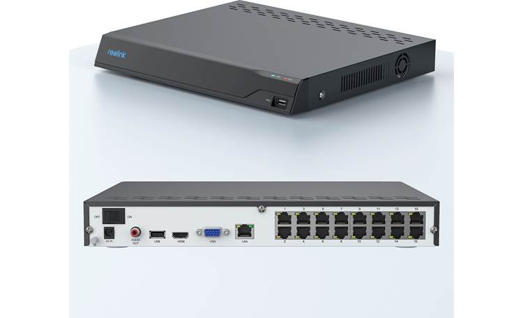 Reolink NVS16-8MB8 Connections for up to 16 PoE cameras