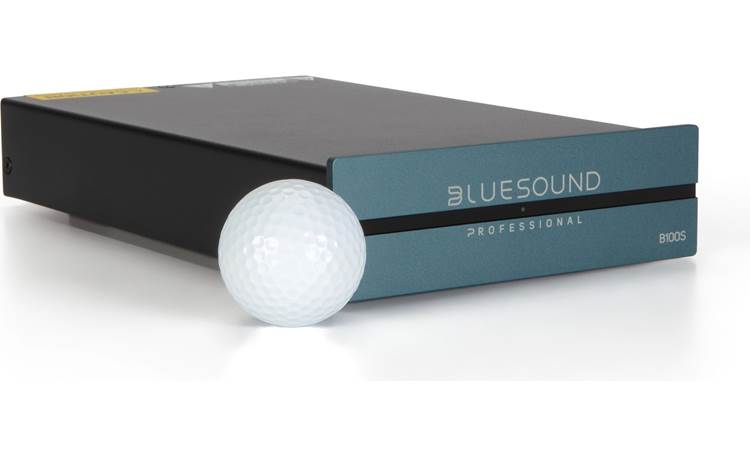 Bluesound Professional B100S Golf ball shown for scale 
